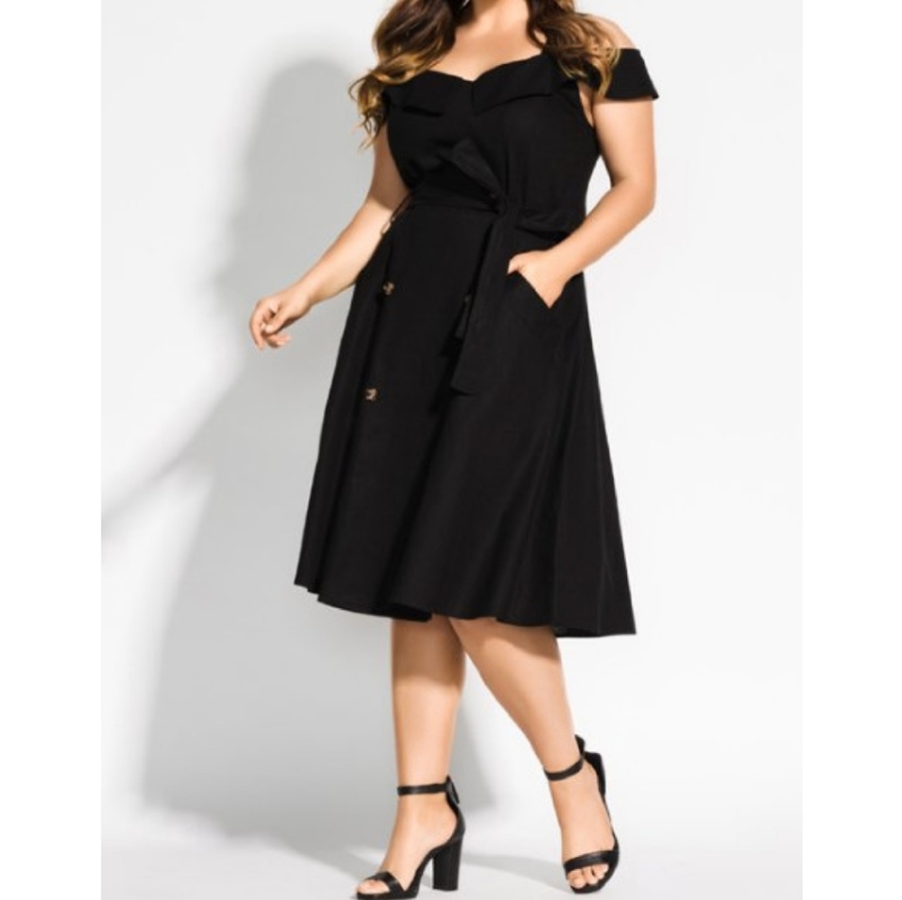 NWT City Chic Off the Shoulder Dress